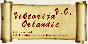 Viktorija Orlandić vizit kartica